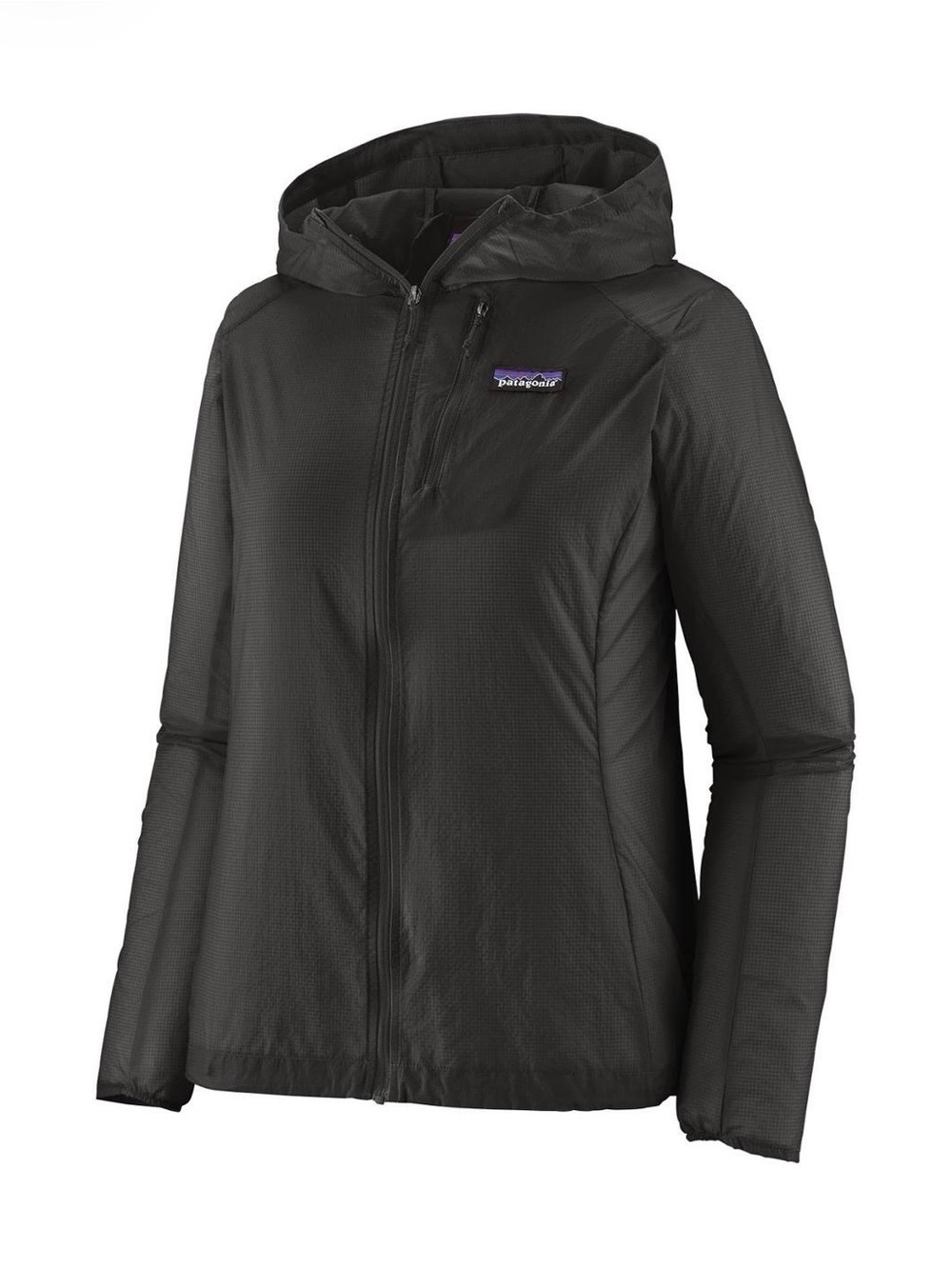 Patagonia Women’s Houdini Black Lightweight Hooded Jacket size S